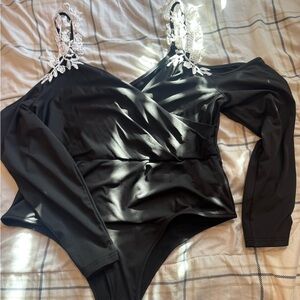 SHEIN Curve Classic Black Top 2XL